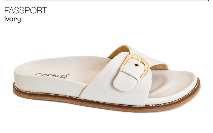 Corkys Passport Slides Ivory