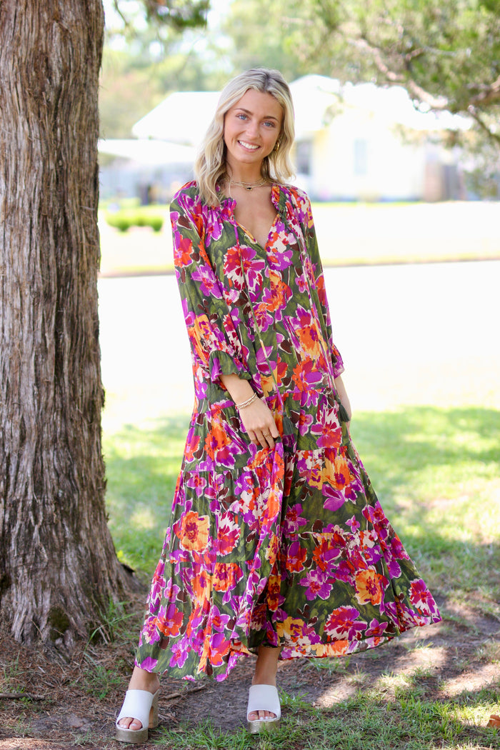 FLORAL PRINTED DRESS