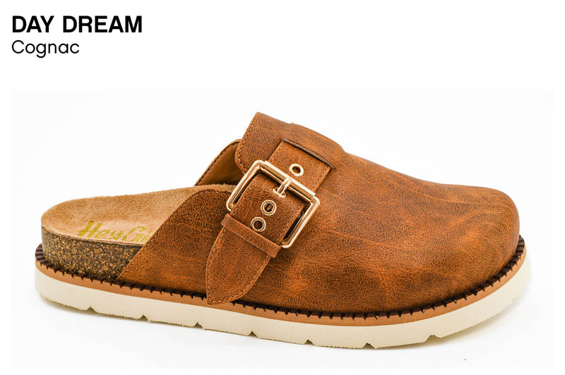 Corkys Day Dream Mules Cognac