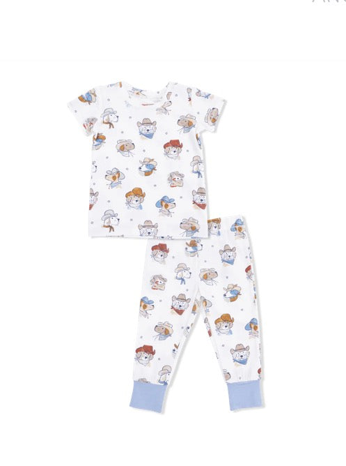 Angel Dear Short Sleeve Loungewear Set-Cowdog