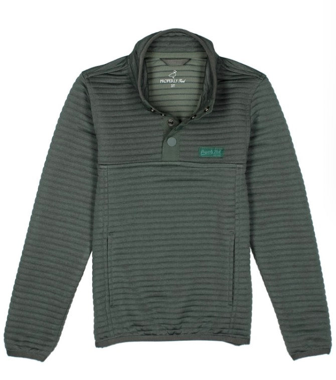 Properly Tied Boys Waypoint Pullover Cypress