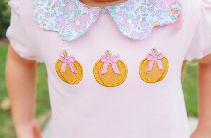 Trotter Street Pumpkin Floral Short Set