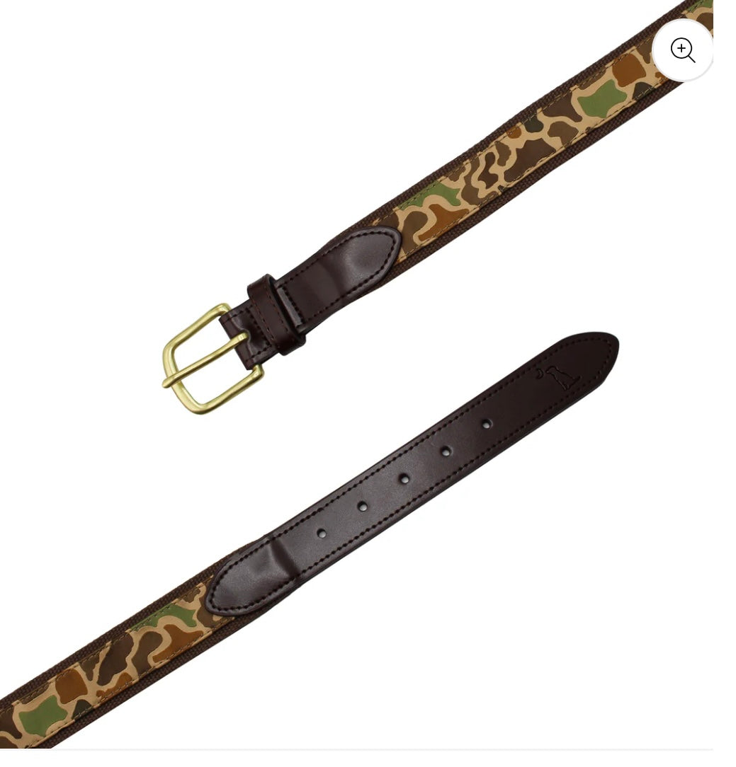 Local Boy-Ribbon Belt-OLD SCHOOL CAMO