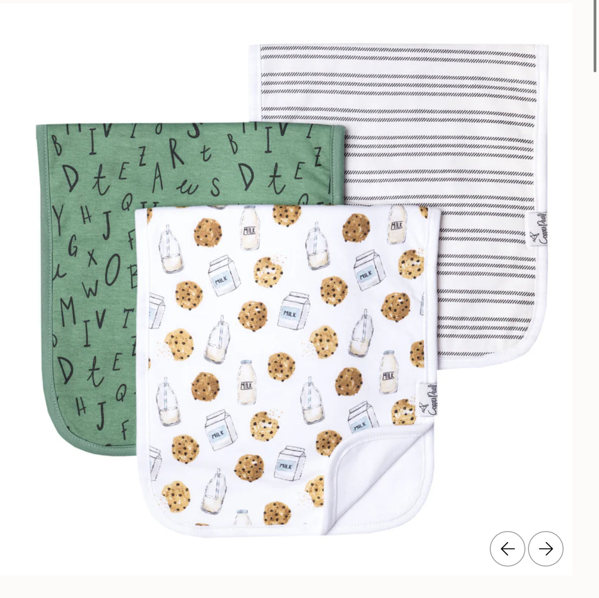 Copper Pearl Premium Burp Cloths