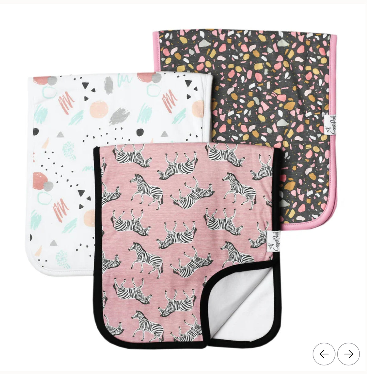 Copper Pearl Premium Burp Cloths