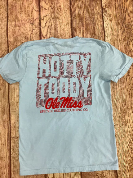 Speckle Bellies- Hotty Toddy ID print- Chambray