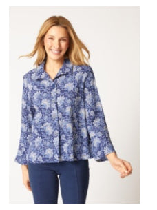HABITAT FLORAL BLOCK PRINT FLOUNCE JACKET