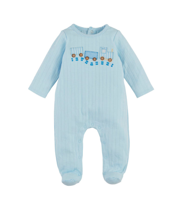 MUD PIE TRAIN POINTELLE SLEEPER
