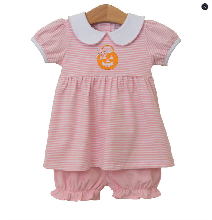 Trotter Street Jack O' Lantern Bloomer Set
