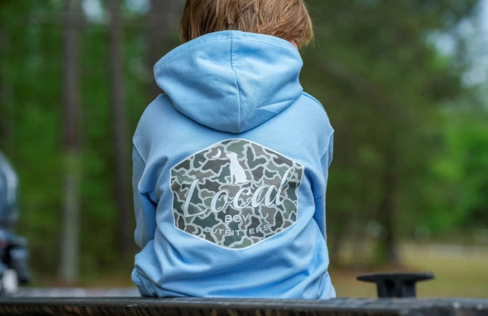Local Boy-Youth Brushwood Hoodie Dog & Moon Camo Badge