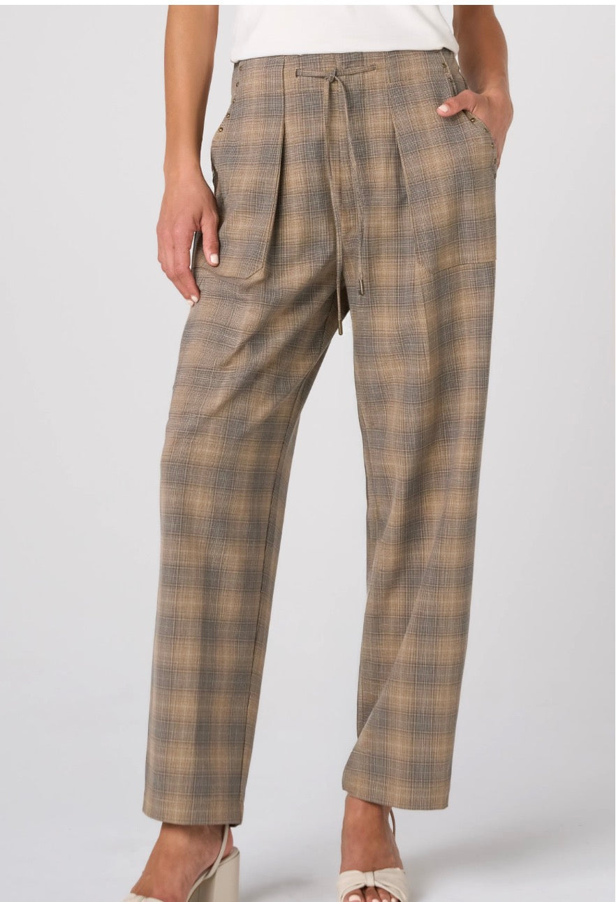 Liverpool High Rise Crop Trouser W/ Drawstring