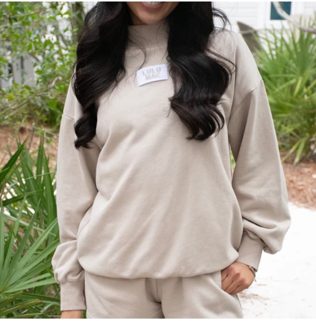 LULU MAC TERRY CLOTH SWEATSHIRT