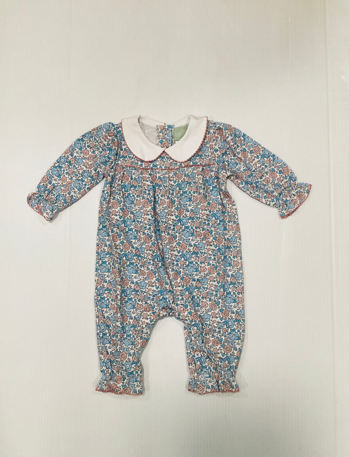 Sage & Lilly Pink/Blue Floral Peter Pan Bubble