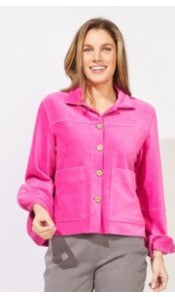 ESCAPE CORDED VELOUR CAMP JACKET