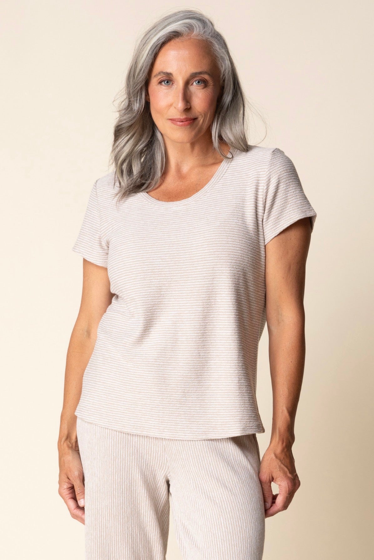 HABITAT PASADENA KNIT STRIPE PASADENA TEE