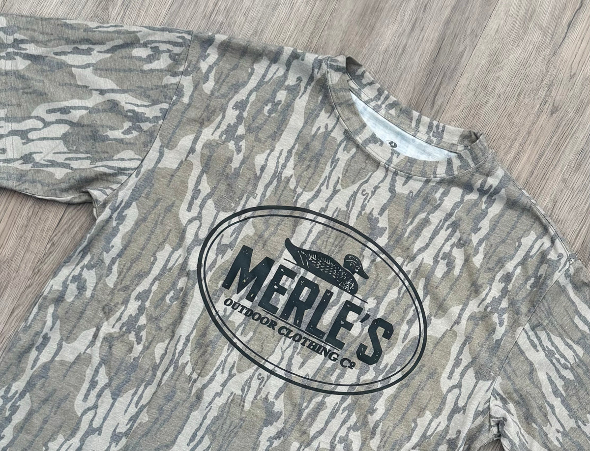 Merle’s mossy oak boys bottomland SS t-shirt