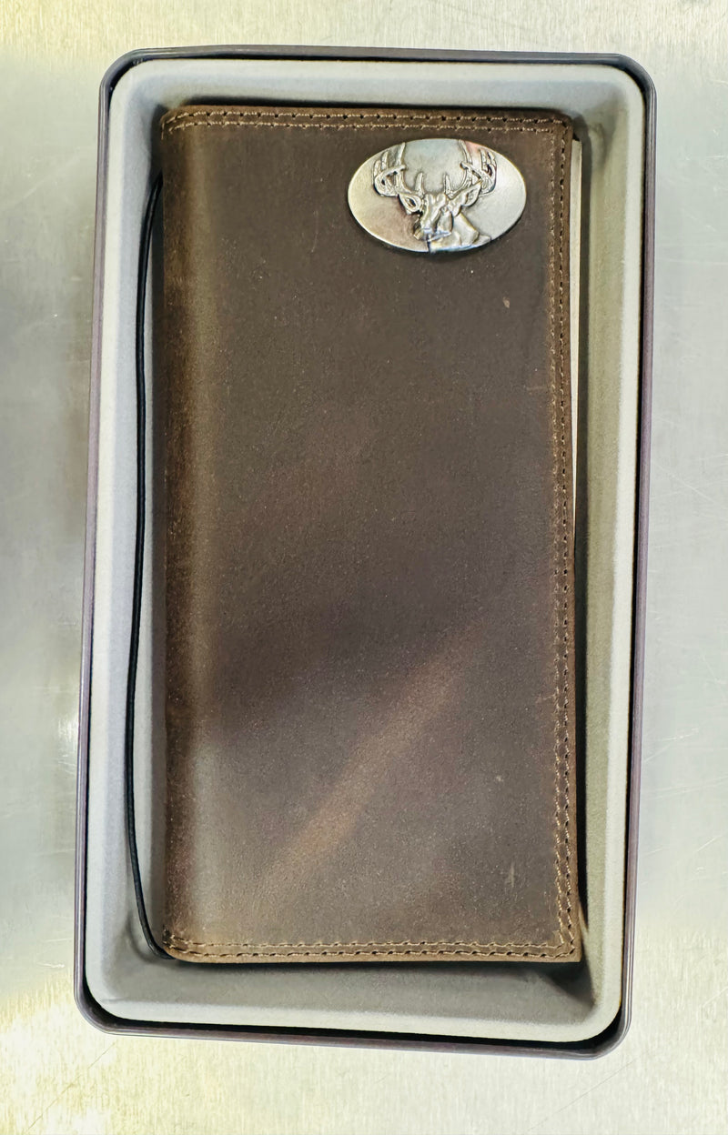 Buck Zep-Pro Leather Roper Concho Wallet