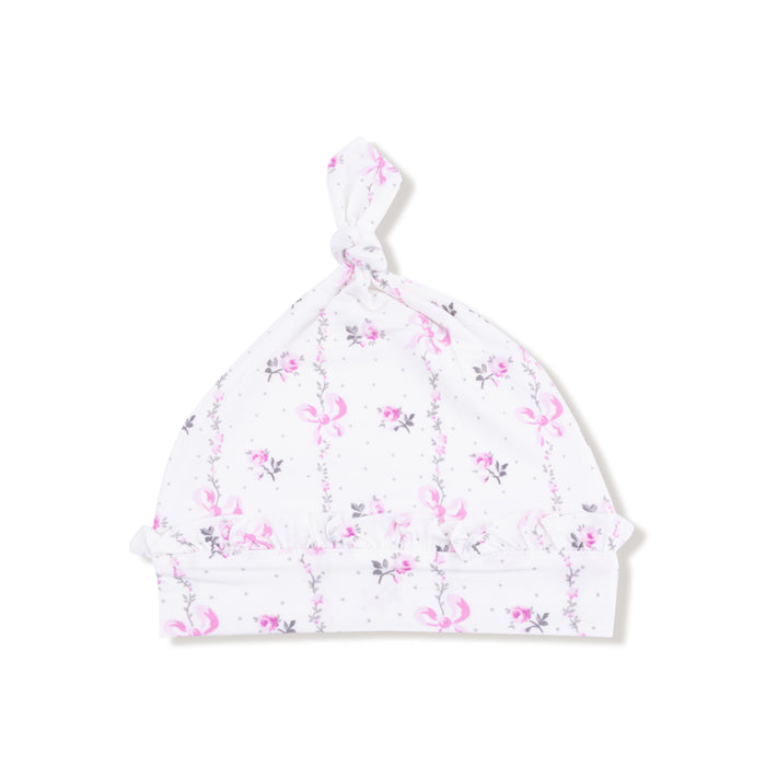 Angel Dear Dainty Buds And Bows Stripe - Ruffle Knotted Hat