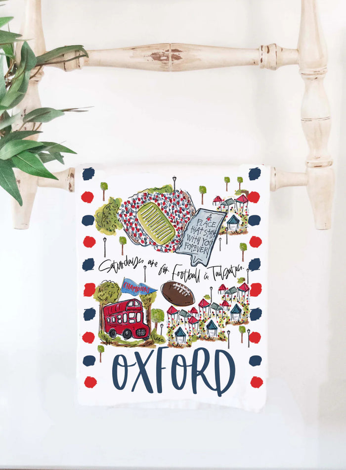 Oxford MS Tea Towel