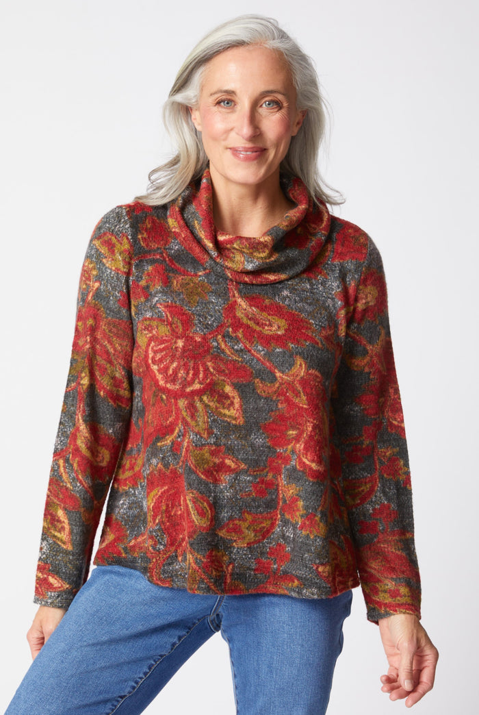 HABITAT ASPEN KNIT PAISLEY EASY COWL