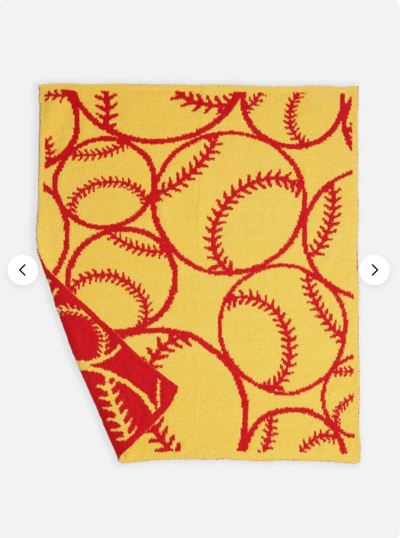 SOFTBALL THROW BLANKET