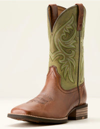 Ariat - Slingshot Cowboy Boot - DARK TAN|EASY GREEN