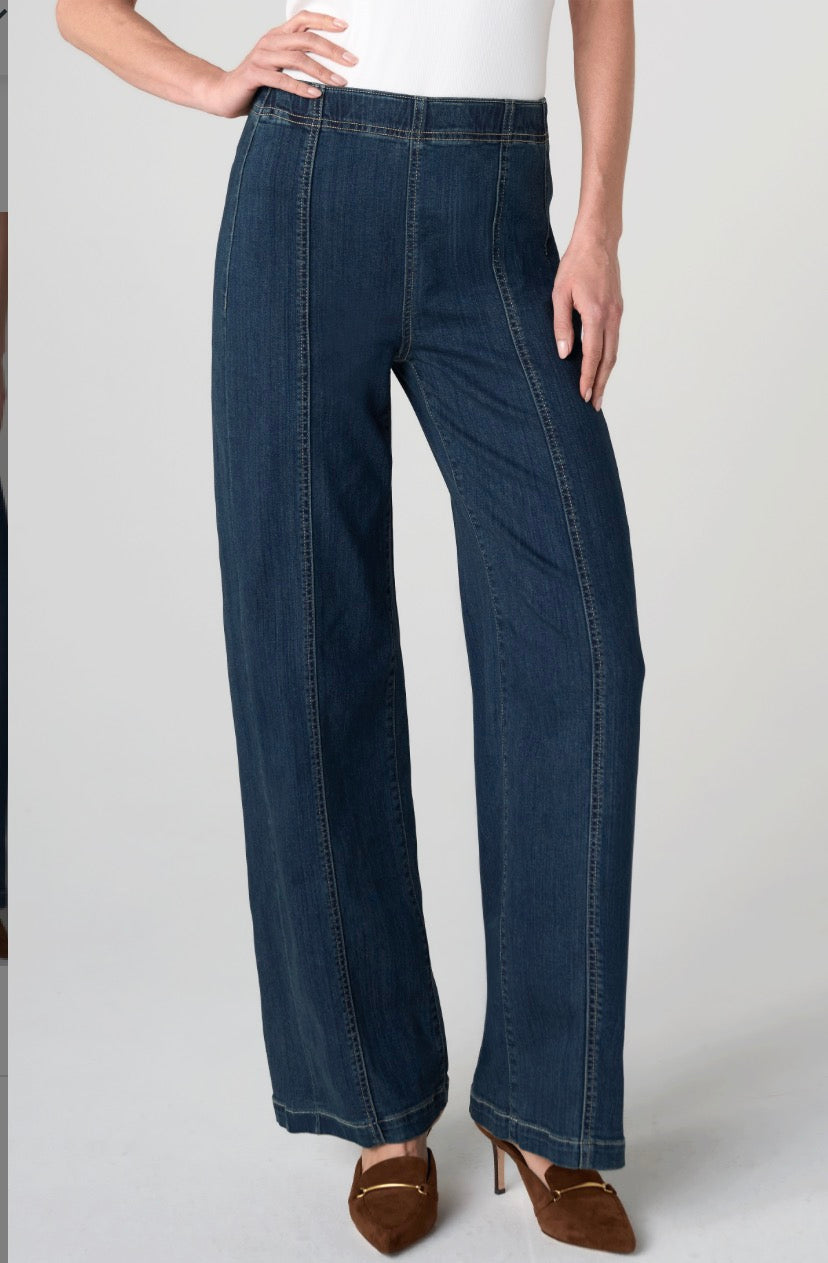 Liverpool High Rise Pull-on Wide Leg W/ Seam Detail