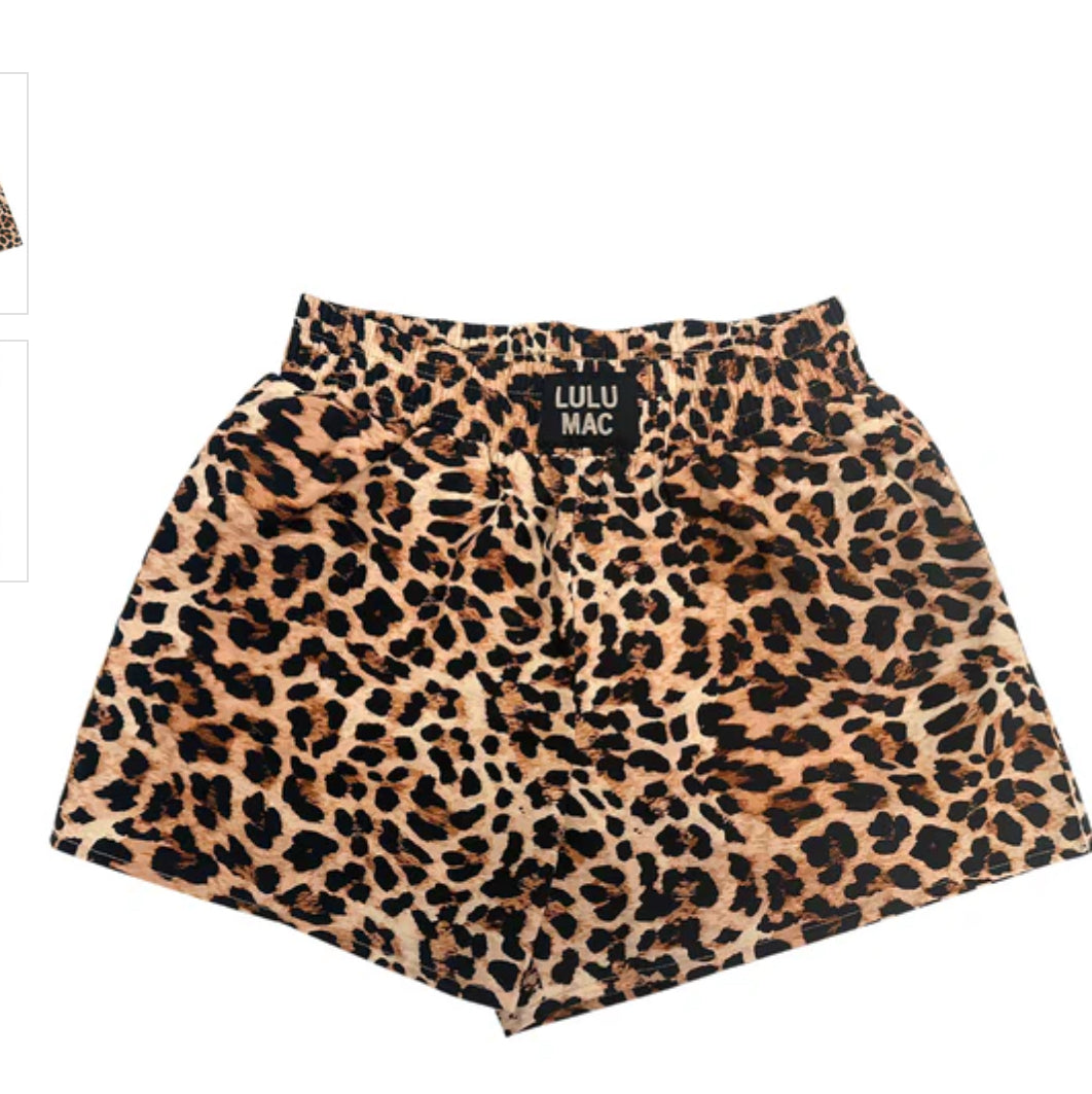 Lulu Mac Leopard Boxer Shorts