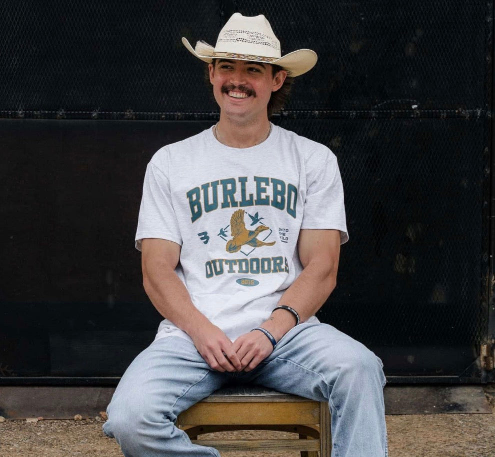 Burlebo Short Sleeve Tee - Fly Wild - Ash Grey