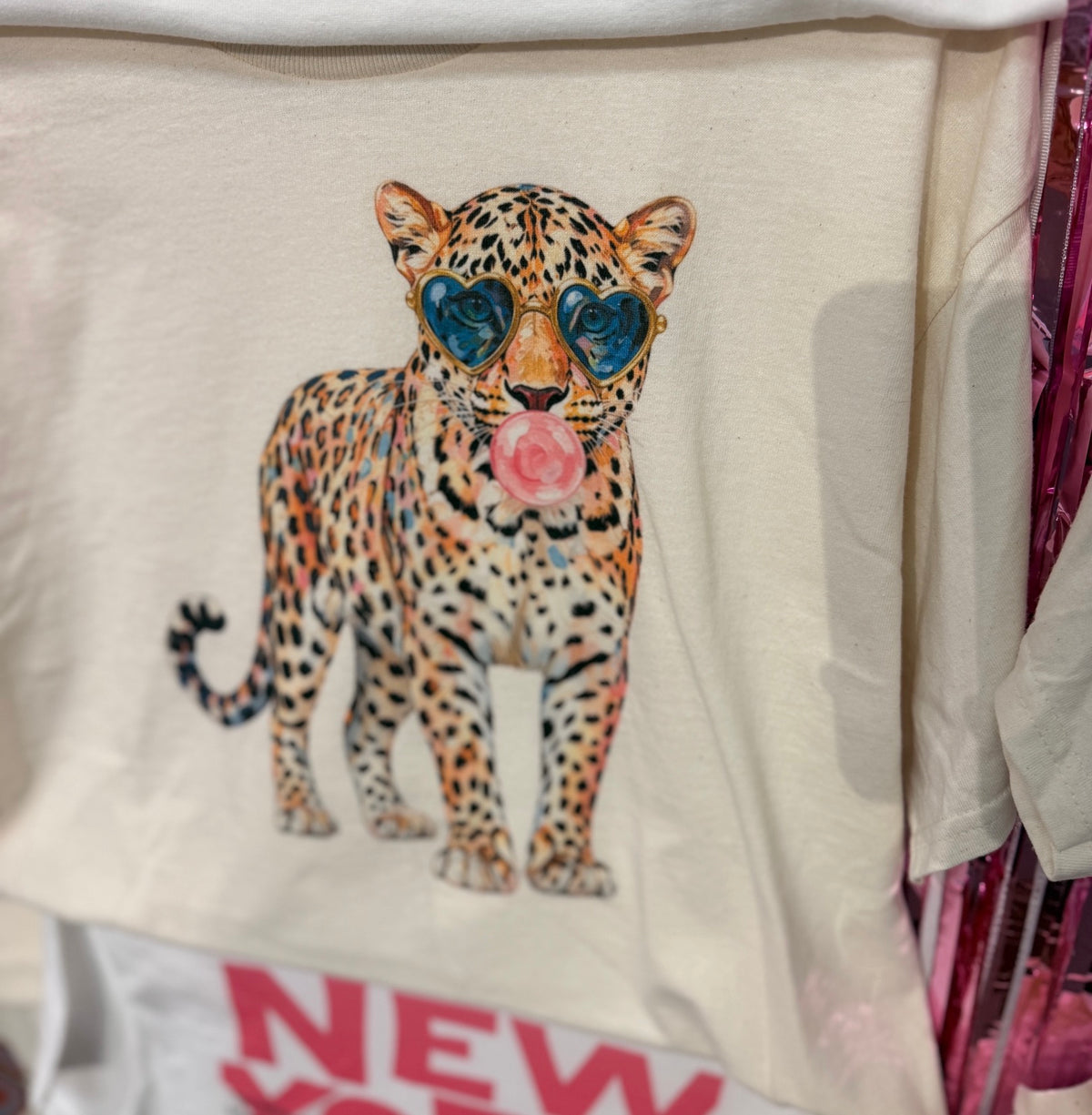 Cheetah Bubblegum Graphic Tee