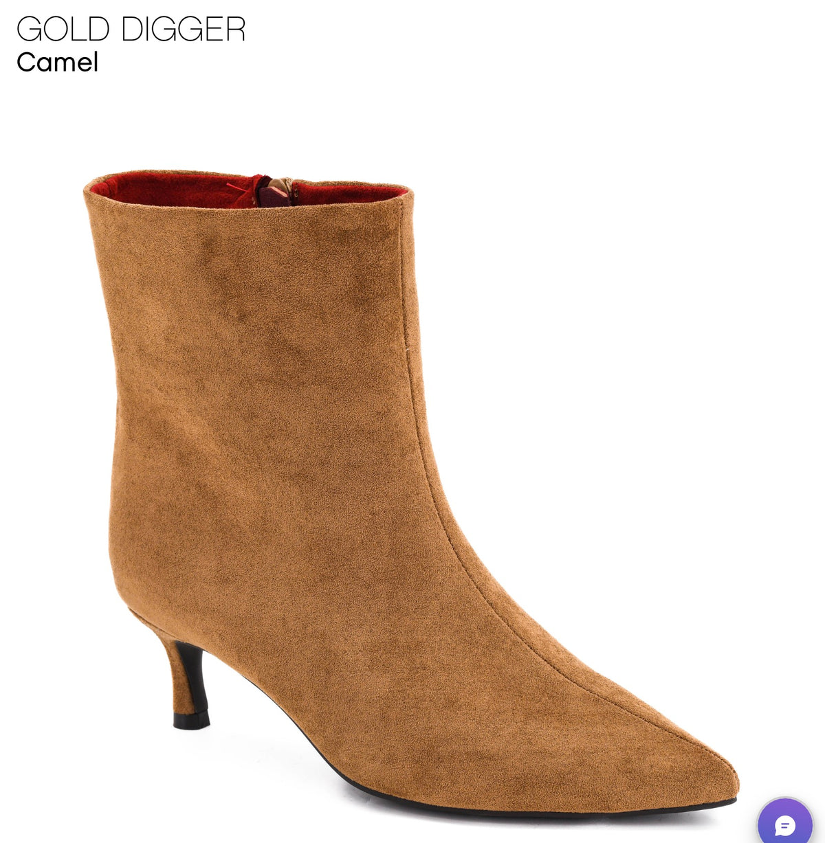 CORKYS GOLD DIGGER - Camel Suede Booties