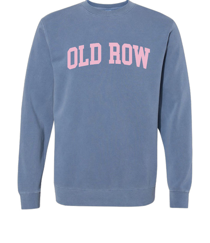 OLD ROW ARCH CREWNECK SWEATSHIRT IN BLUE