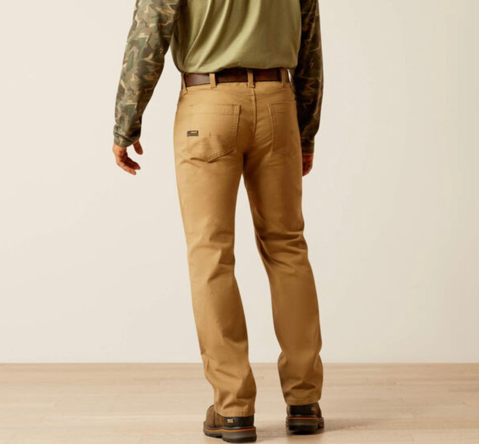 Ariat pants-Rebar M5 Straight fit straight leg-field khaki