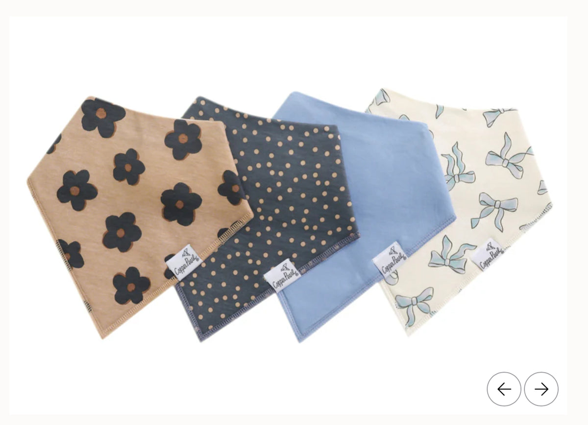 Copper Pearl Baby Bandana Bibs