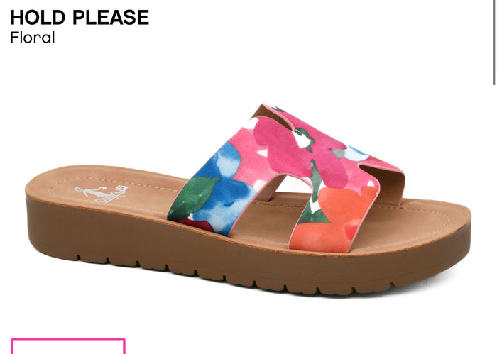 Corkys Hold Please Sandal-Floral