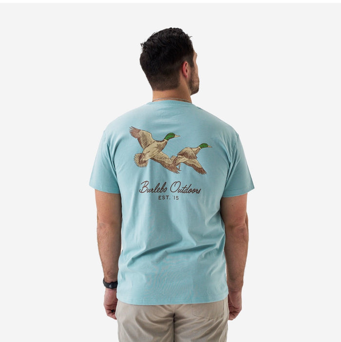 Burlebo-SS -FLYING MALLARD - HEATHER SKY BLUE