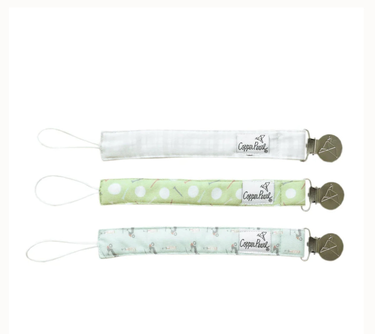 Copper Pearl Binky Clips