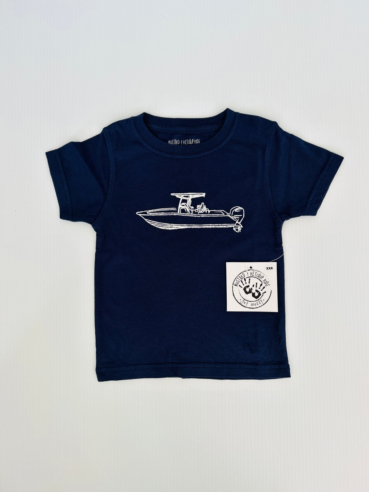 Mustard & Ketchup Navy Center Console Boat T Shirt