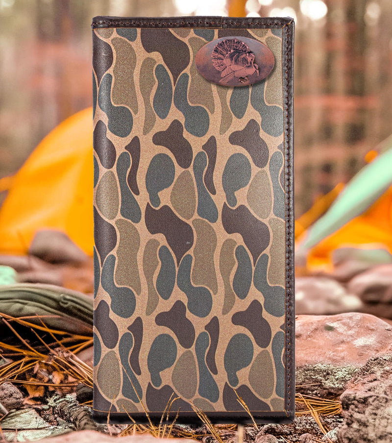 Zep-Pro SECRETARY OLD SCHOOL CAMO LEATHER WALLET