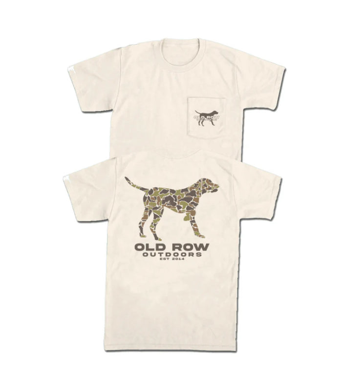 OLD ROW OUTDOORS POINTER POCKET TEE-IVORY