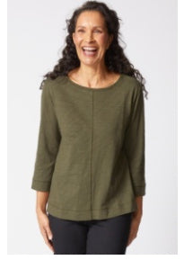 Habitat Cotton Peddle Coverstitch Boatneck