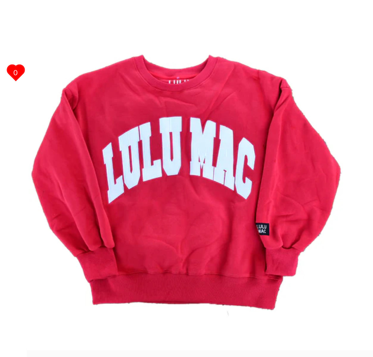 LULU MAC LIGHT RED/WHITE- STITCH