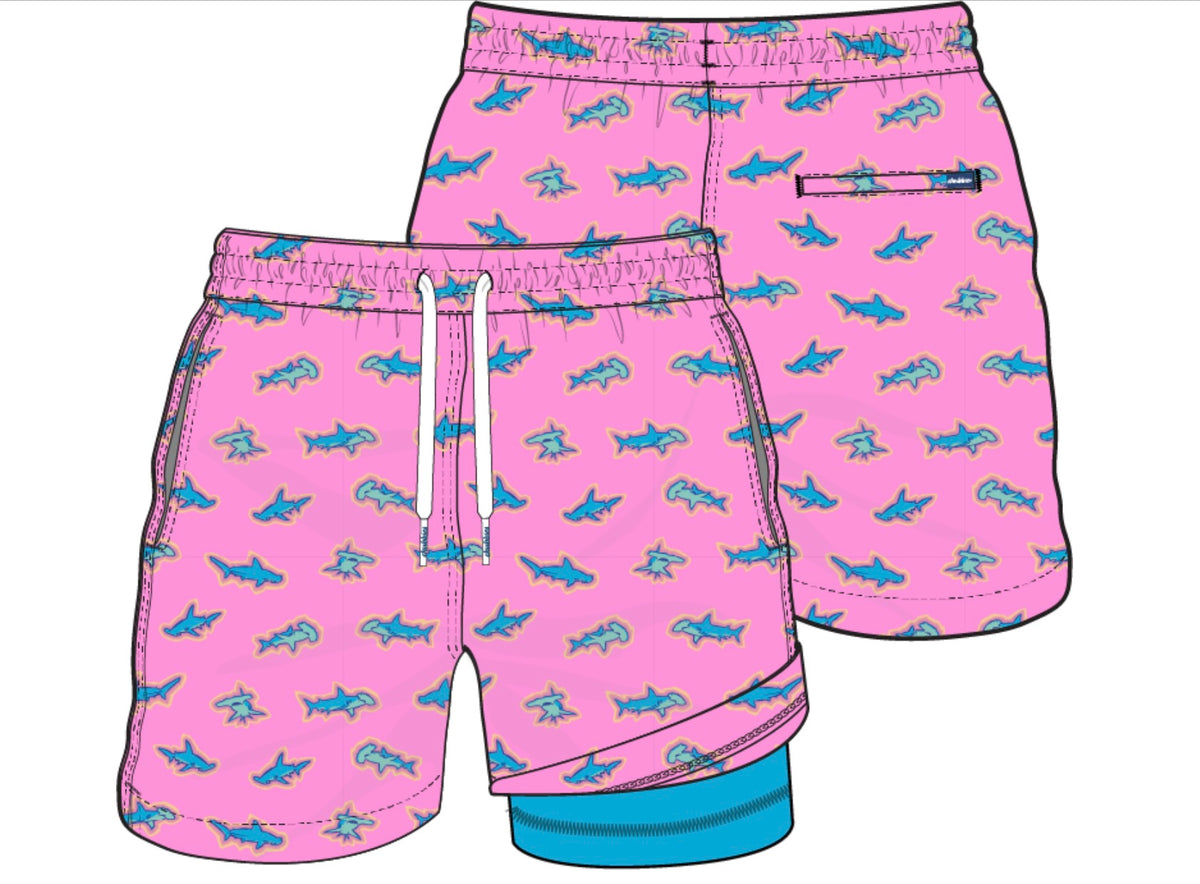Chubbies The Pink Apex Swimmers 5.5" (Classic Lined Swim
Trunk)