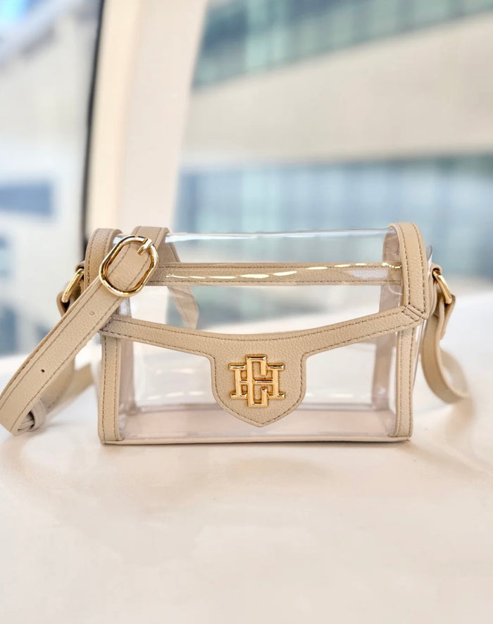 Caroline Hill Anna Clear Bag Nude