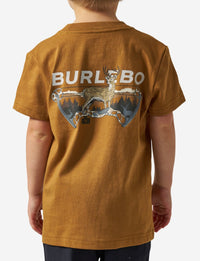 Burlebo-YOUTH SHORT SLEEVE TEE - BOW HUNTER - LIGHT BROWN