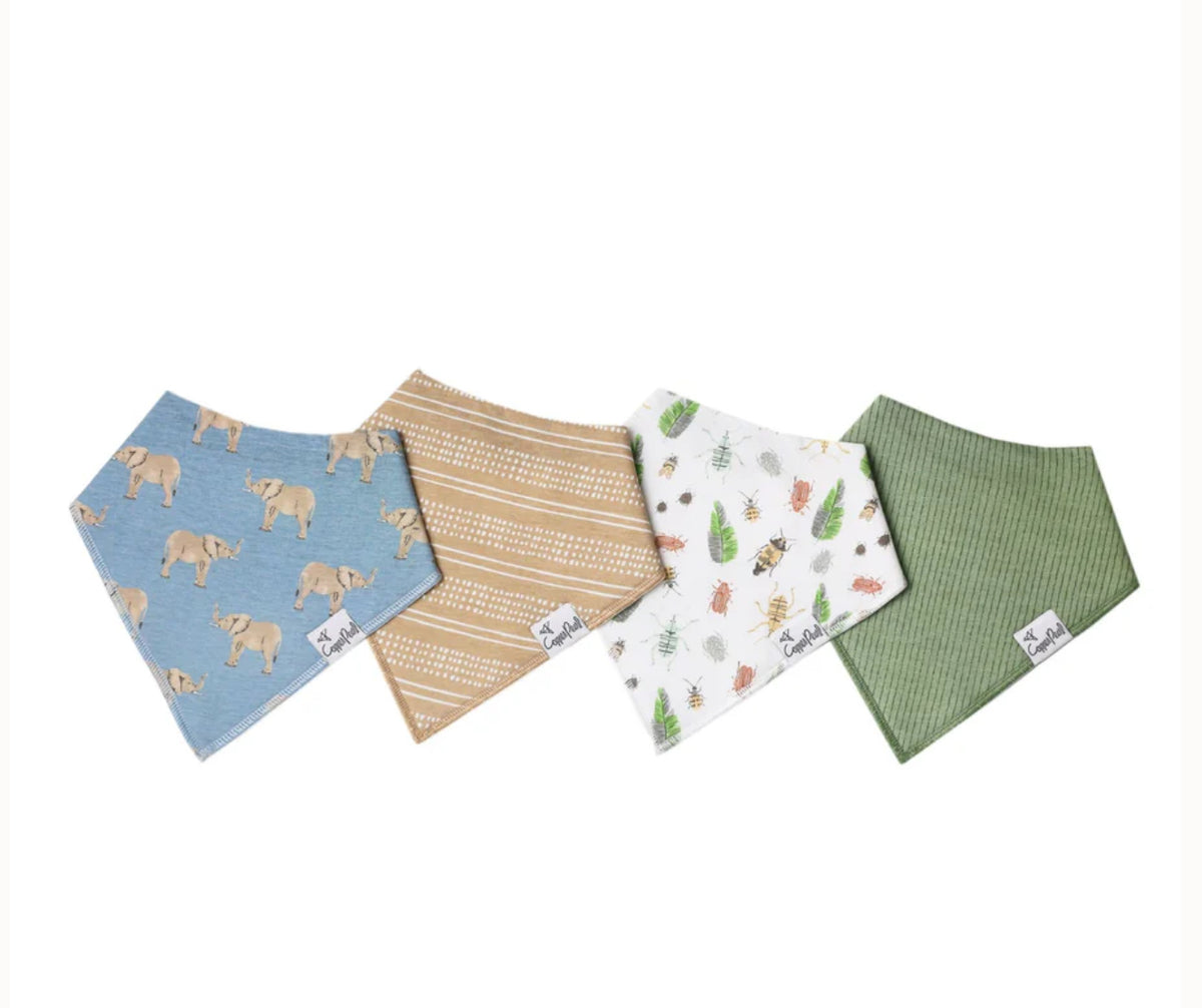 Copper Pearl Baby Bandana Bibs