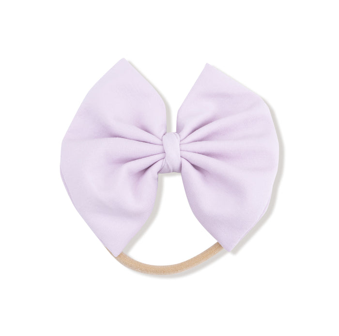 Angel Dear Basics - Orchid Hush - Big Bow On Soft Headband