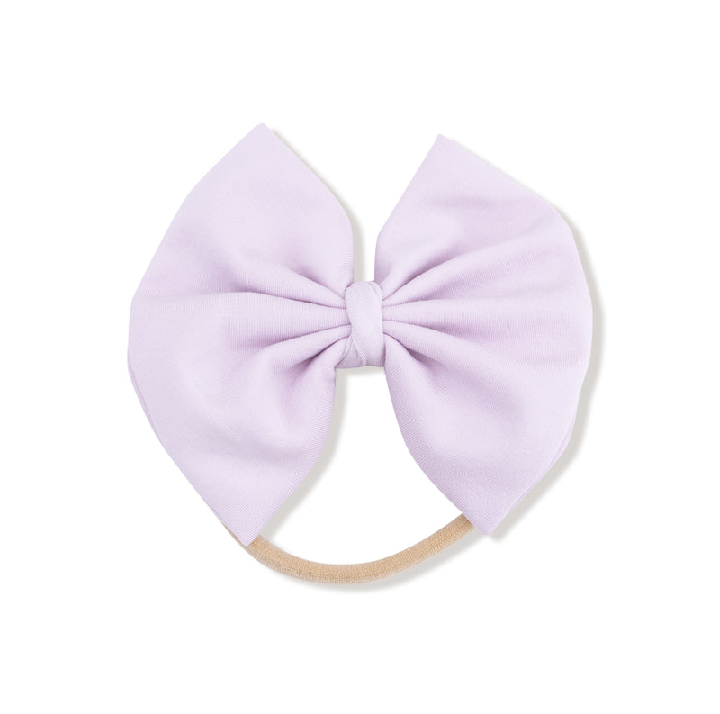 Angel Dear Basics - Orchid Hush - Big Bow On Soft Headband