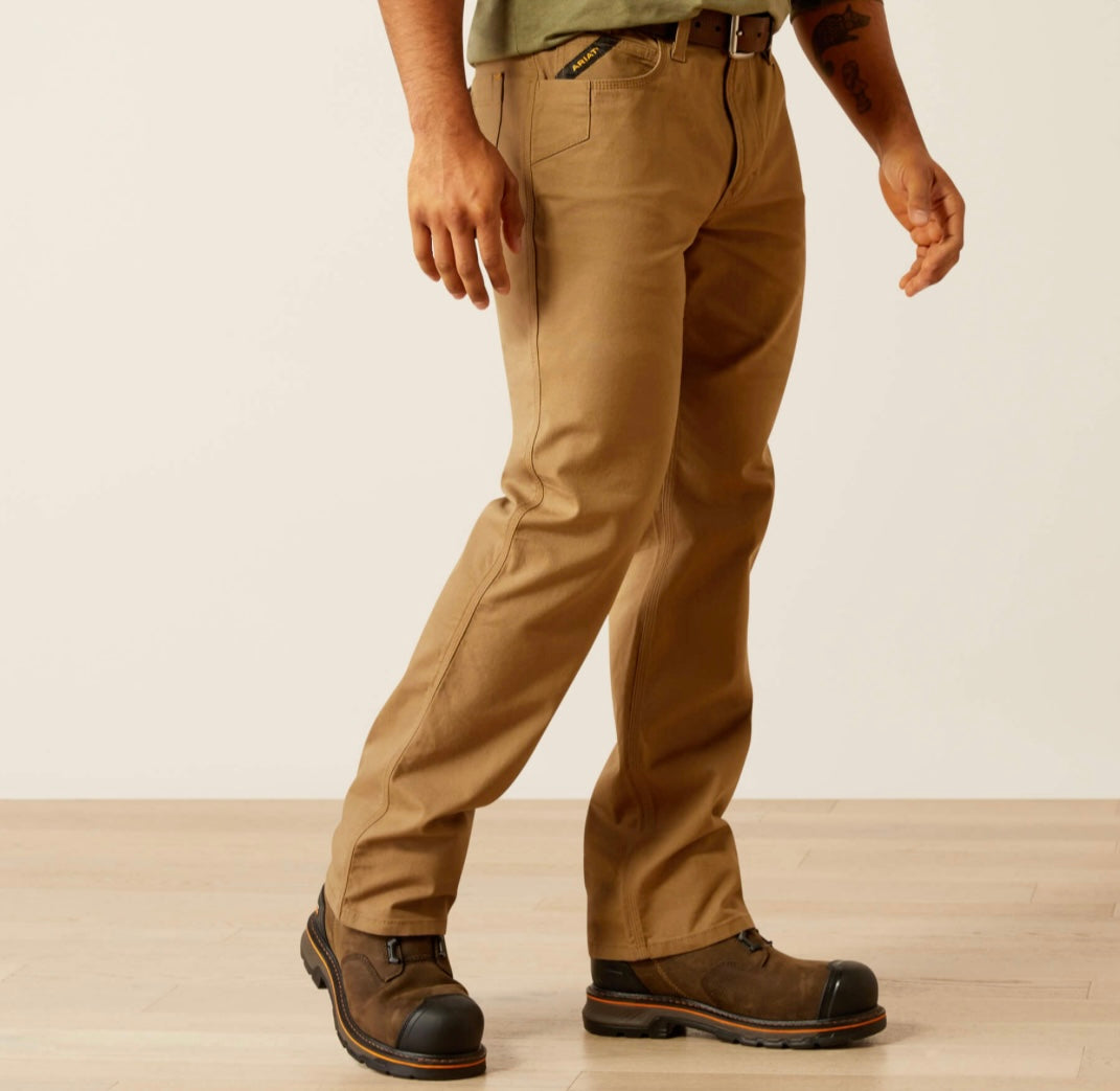 Ariat pants-Rebar M5 Straight fit straight leg-field khaki