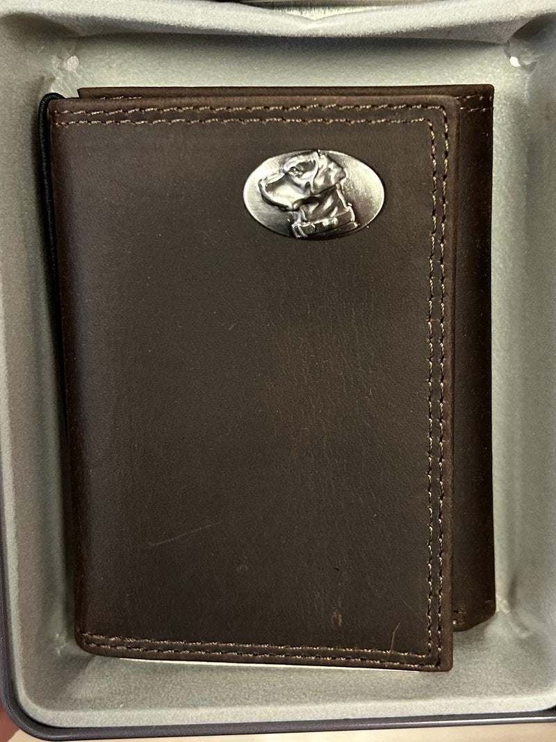 Zep-Pro MEN'S TRIFOLD LEATHER WALLET
